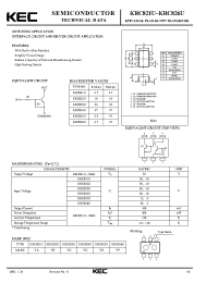 Datasheet KRC821U manufacturer KEC
